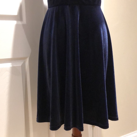Grace Karin | NWT Velvet & Lace V-neck Sleeveless Midi Dress - Picture 7 of 10